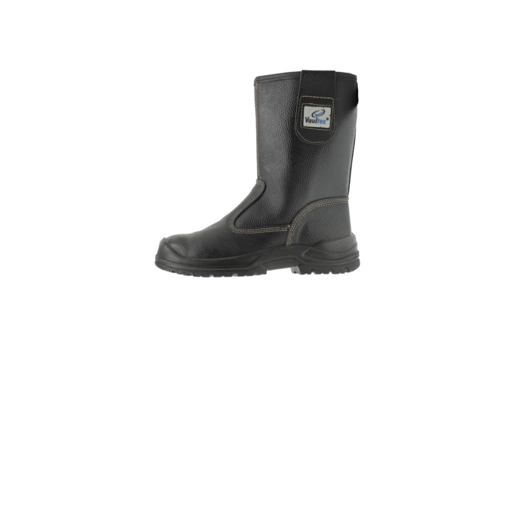 Vaultex, SBP Breathable Leather Rigger Boot, Black Color